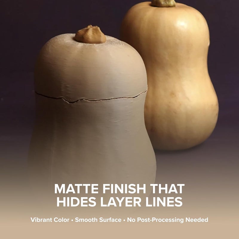 polymaker Panchroma Matte PLA Filament, Matte Pastel Peanut 1.75mm 1kg 3D Printing Filament, Formerly Polyterra Matte 3D Printer PLA Filament, Fit Most FDM 3D Printers, 1kg Spool (2.2lbs) - Image 3